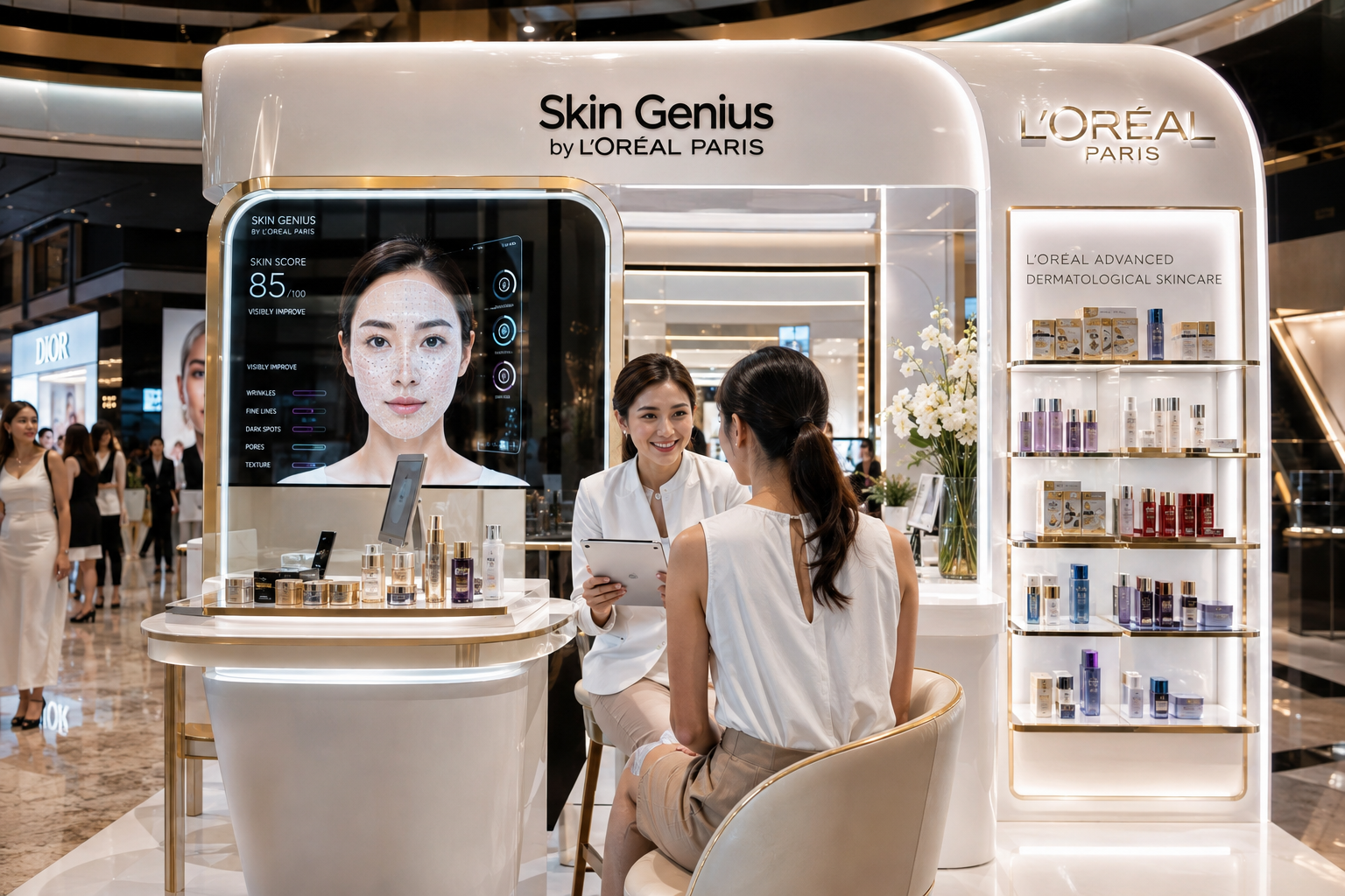 Futuristic Skin Genius Consultation Booth
